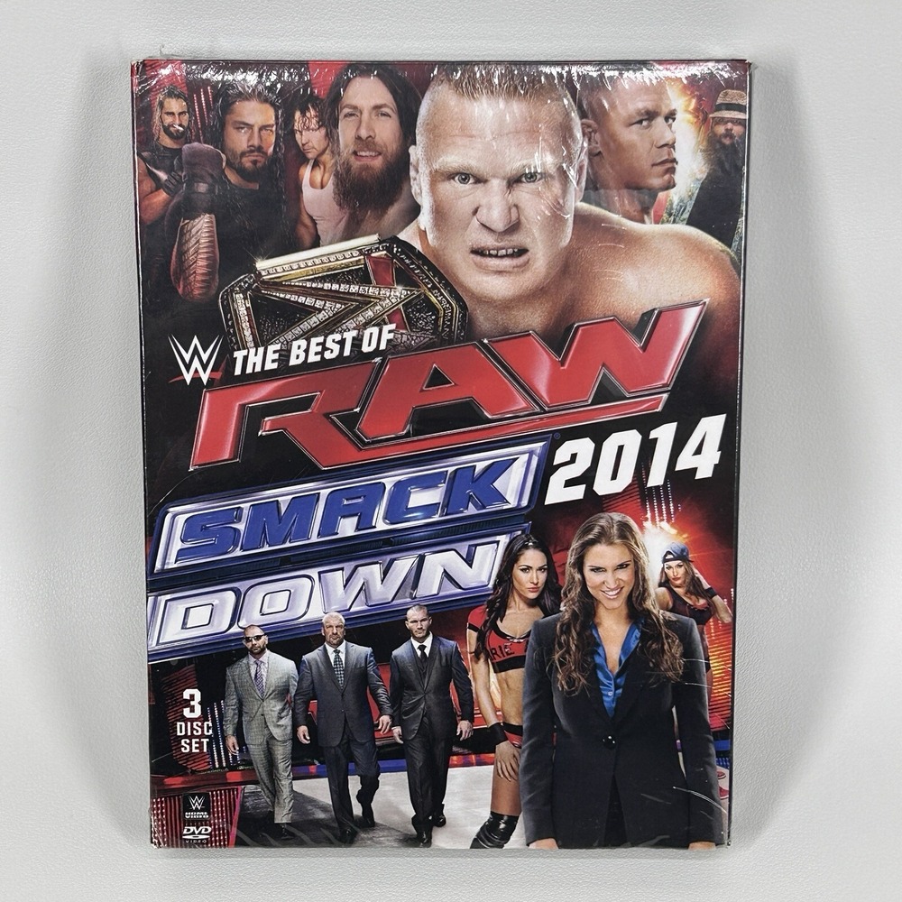 WWE: The Best of Raw Smackdown 2014 (DVD, 2014, 3-Disc Set) New Sealed